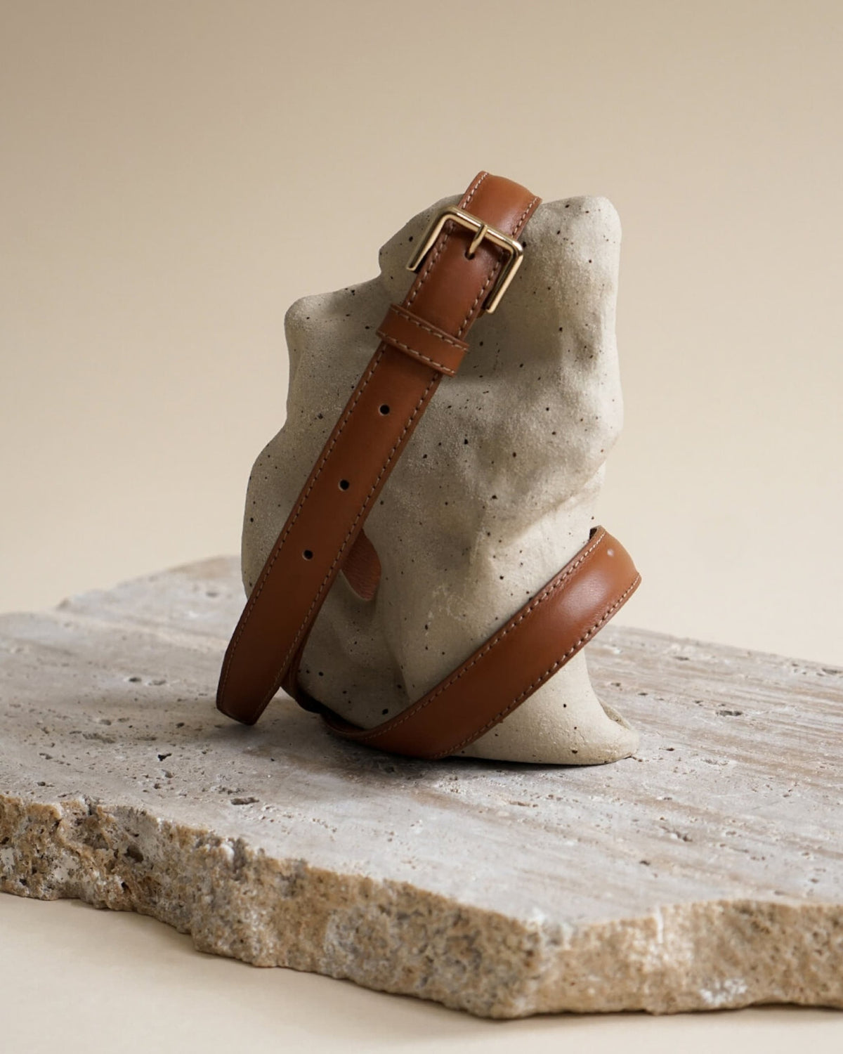 Barbara Belt Cognac Leather Flattered