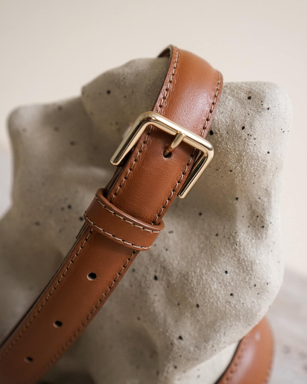 Barbara Belt Cognac Leather Flattered