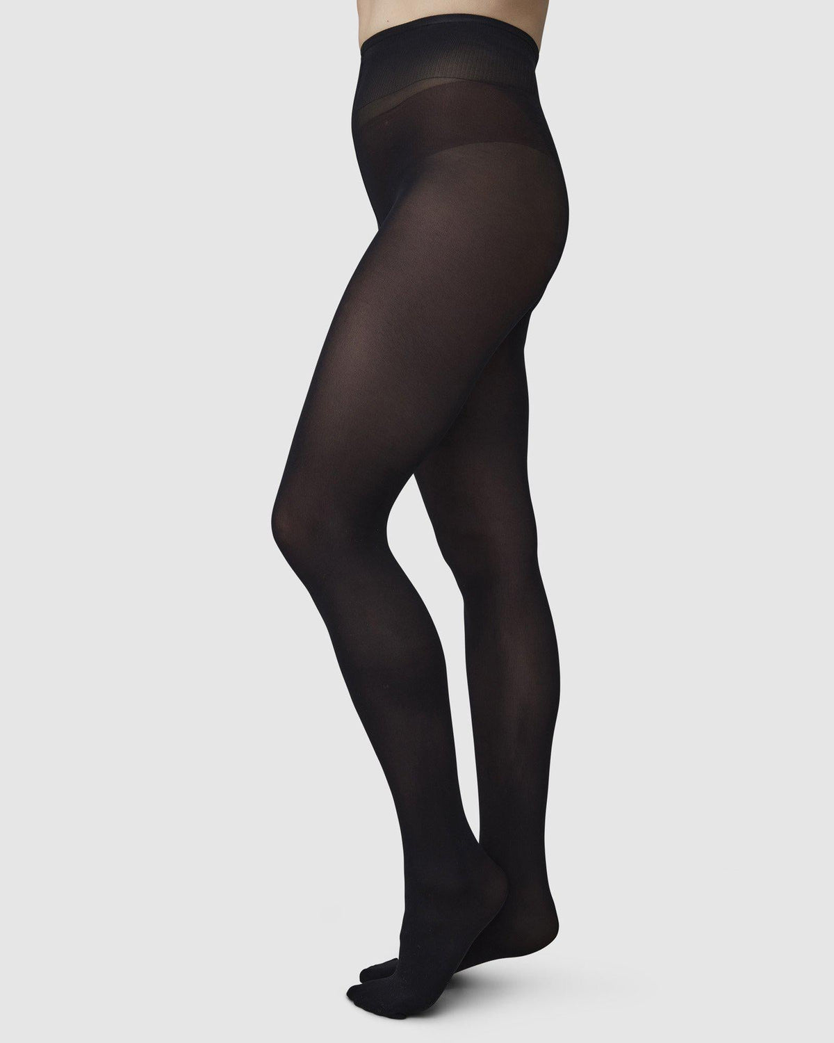 Olivia Premium Tights Black Swedish Stockings