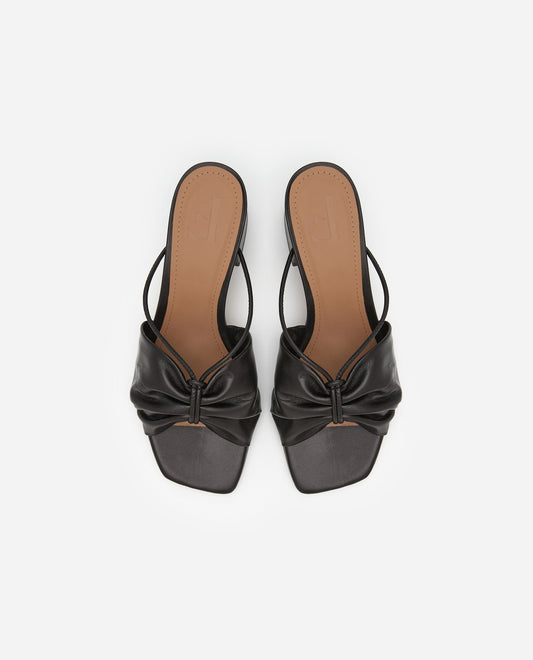 Olivia Black Leather Flattered