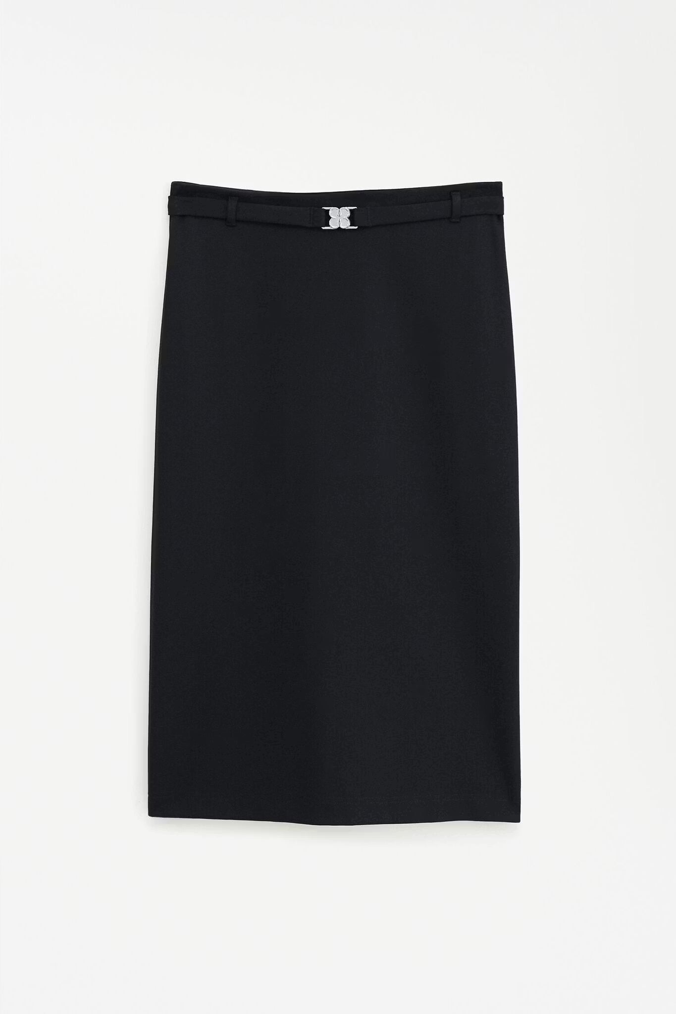 Belted Jersey Skirt Black Filippa K