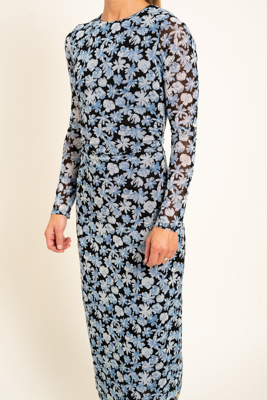 Zita Dress Black/Bright Blue Fabienne Chapot