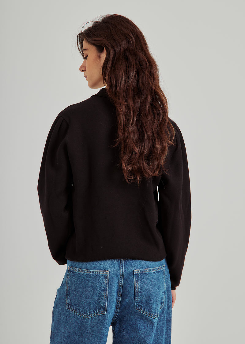 Als Polo Knit Top Black Norr