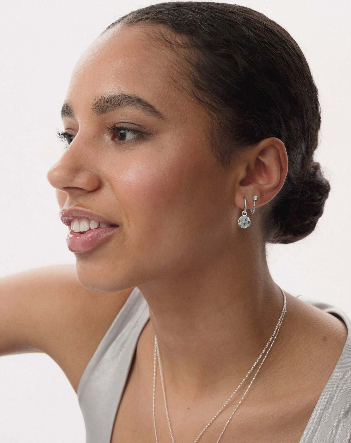 Minimalistica Solo Nova Earrings Silver Syster P