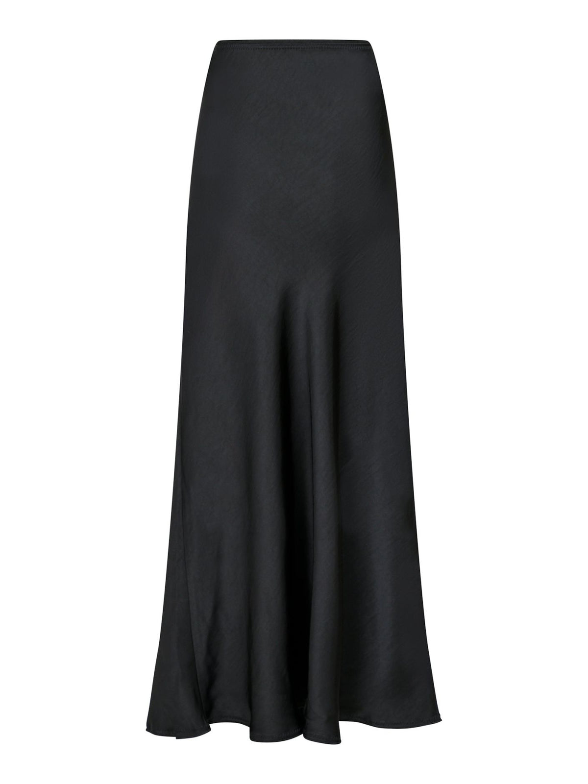 Vicky Heavy Sateen Skirt Black Neo Noir