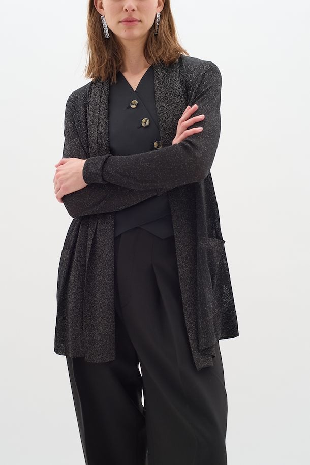 ThaniIW Cardigan Glitter Black InWear