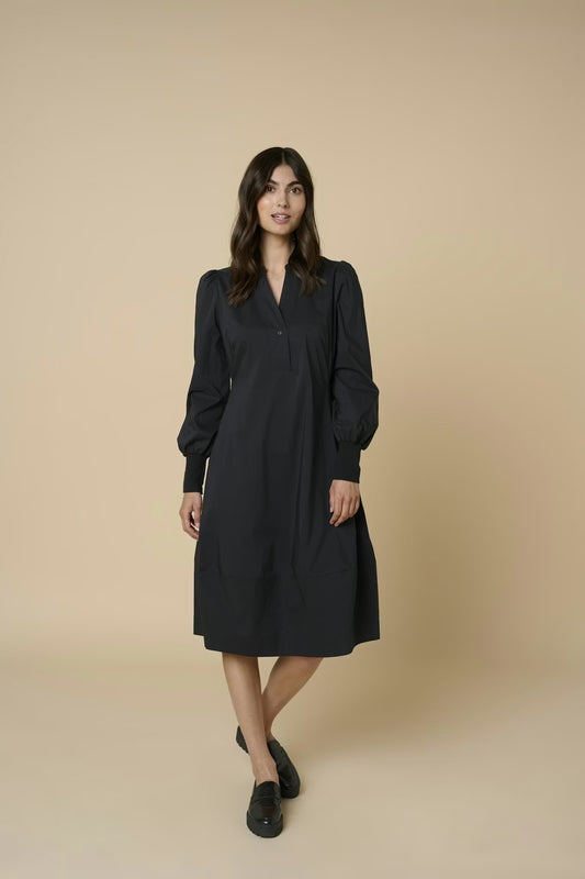 Antoinett Rib Dress Black Culture