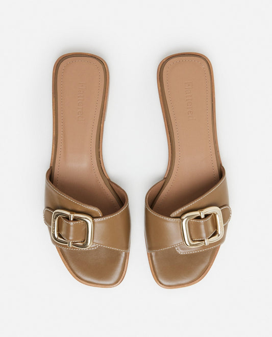 Mimi Leather Olive Flattered