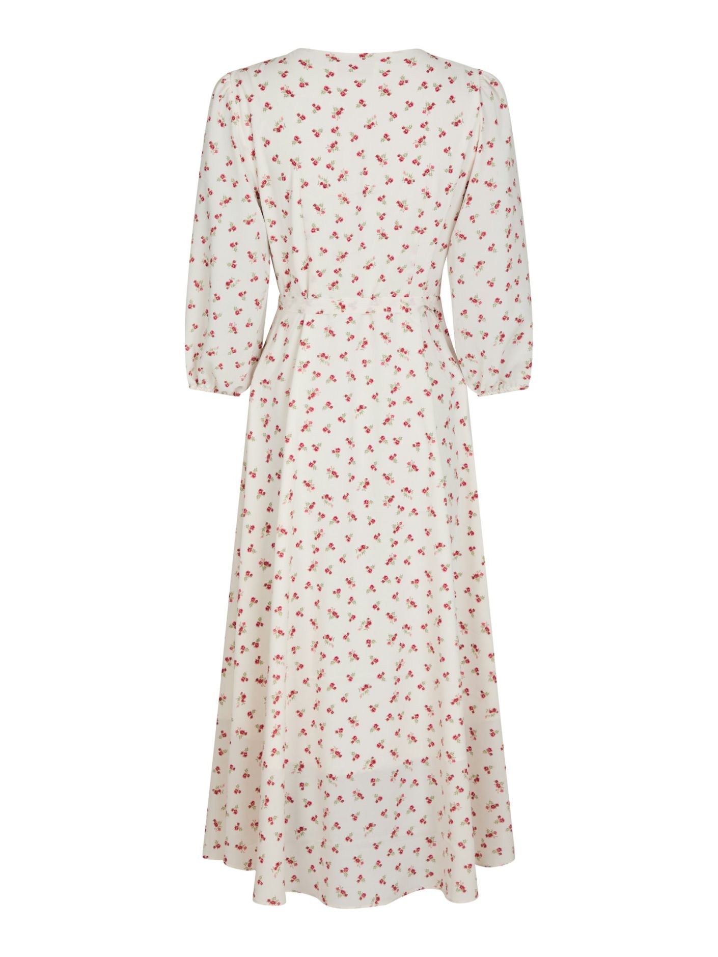 Malinga Simple Flower Dress Red Neo Noir