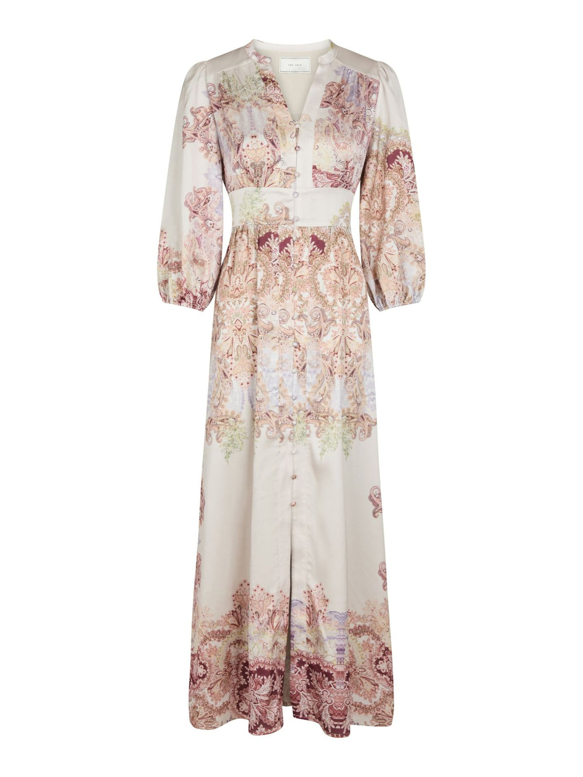 Stellar Artist Paisley Dress Ivory Neo Noir