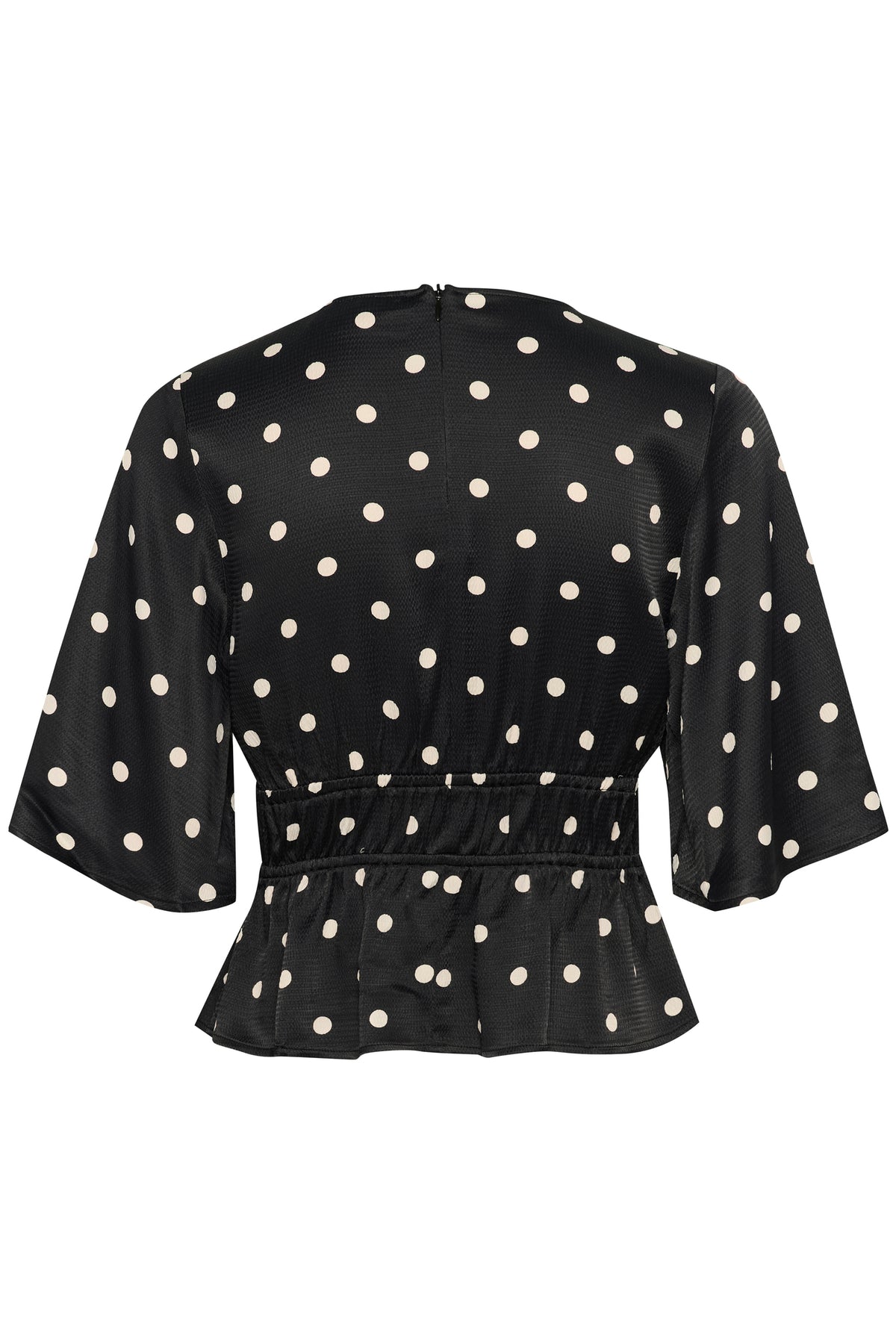 Dotta P Blouse Black with Egret Dots Gestuz
