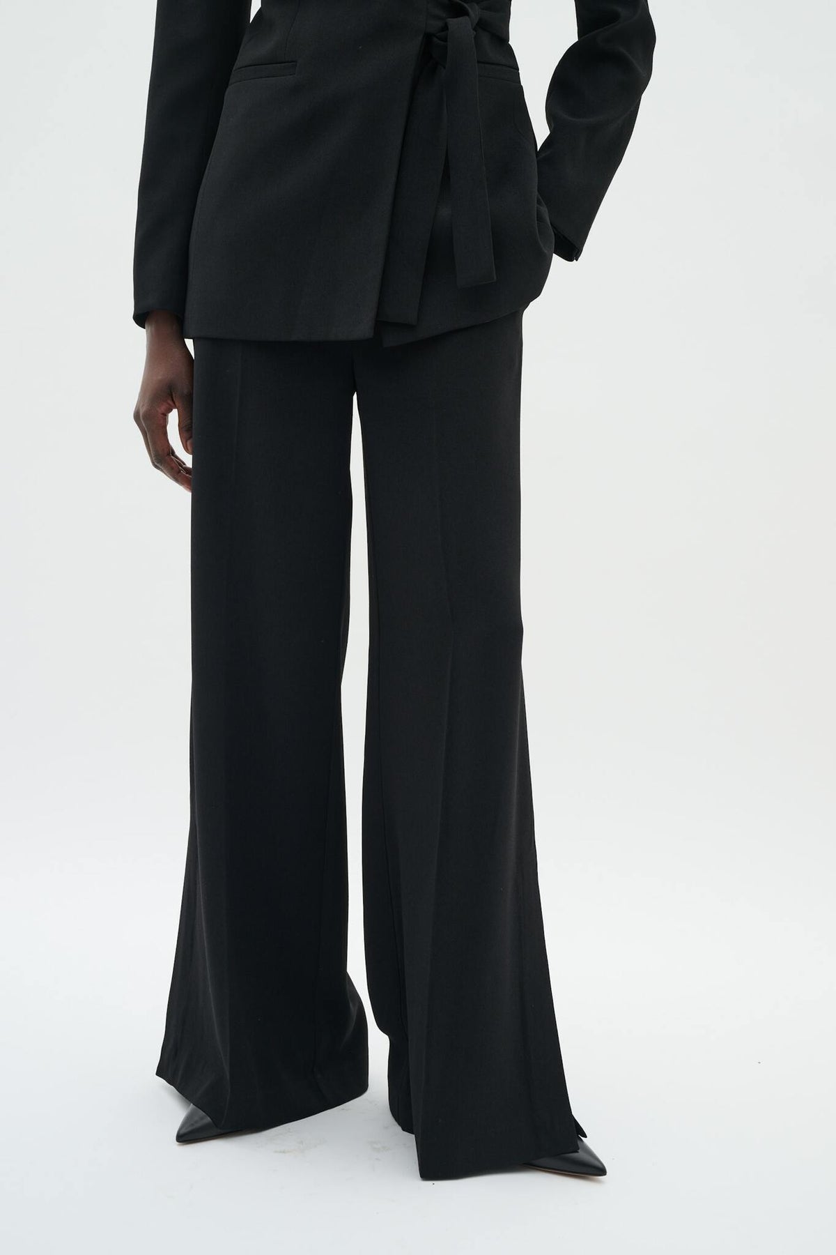 BriezIW Slit Pants Black InWear