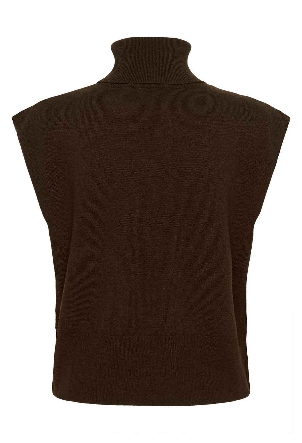 Manzi Waistcoat Deep Burnt Brown Gestuz