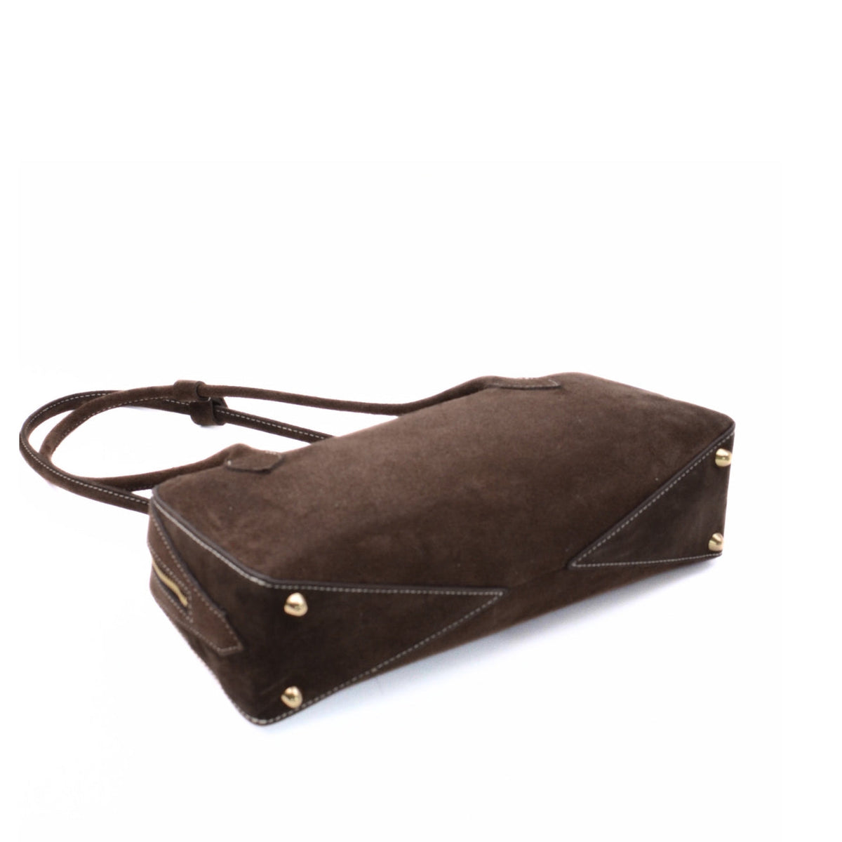 Alba Suede Bag Dark Brown Latalia