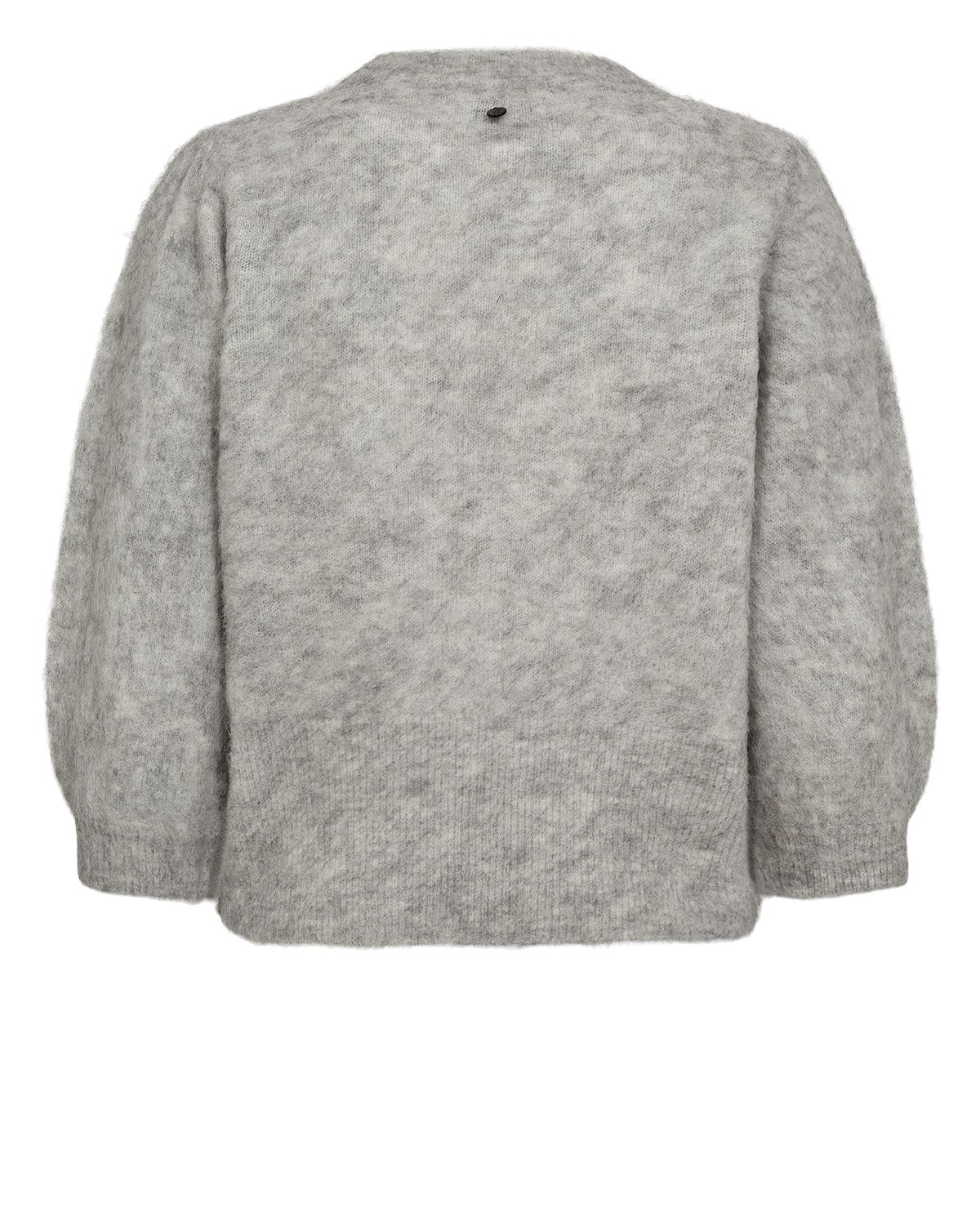 Suri Brushed SS Pullover Light Grey Mel Nümph