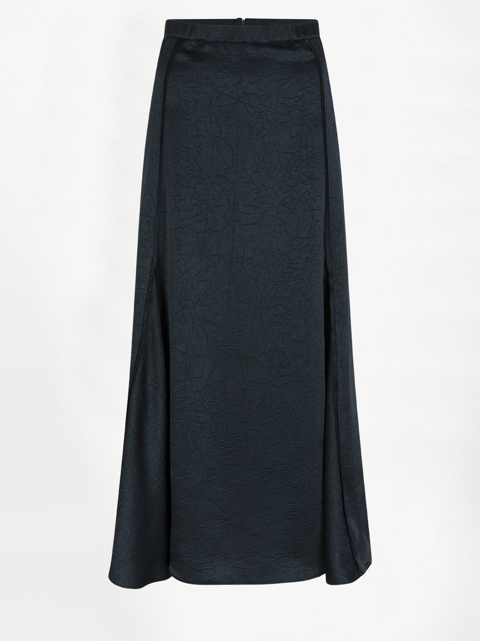 Mirage Flowy Satin Skirt Midnight Green Dante6