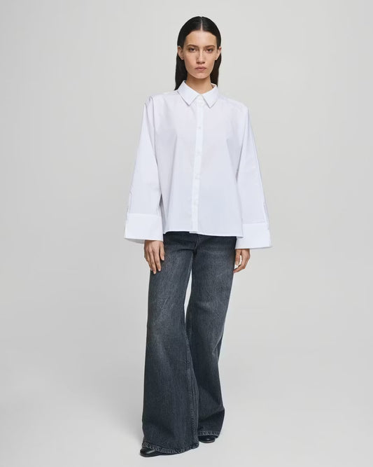 Natalia Zenika Boxy Shirt Bright White MSCH