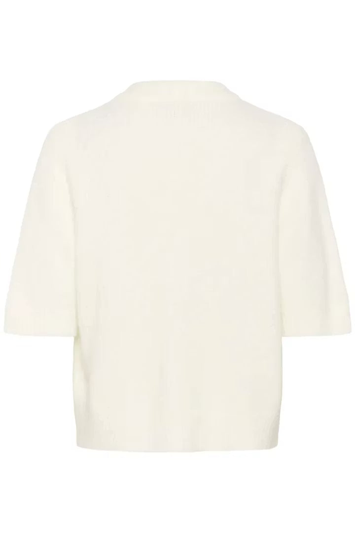 EllieMW Knit Cardigan SS Snow White My Essential Wardrobe