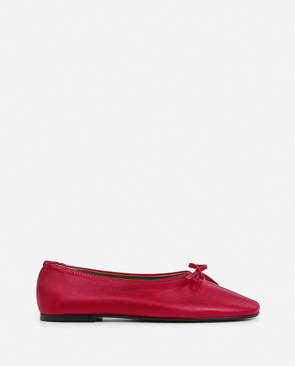 Blaise Leather Cherry Flattered