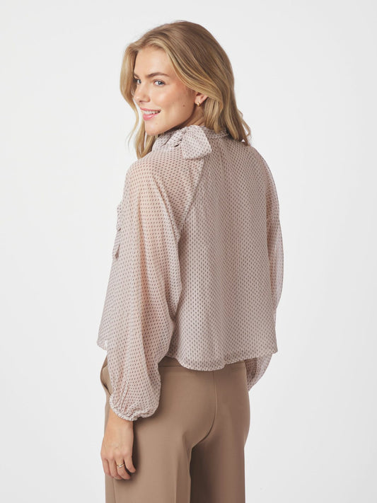 Patti Double Dot Blouse Creme Neo Noir