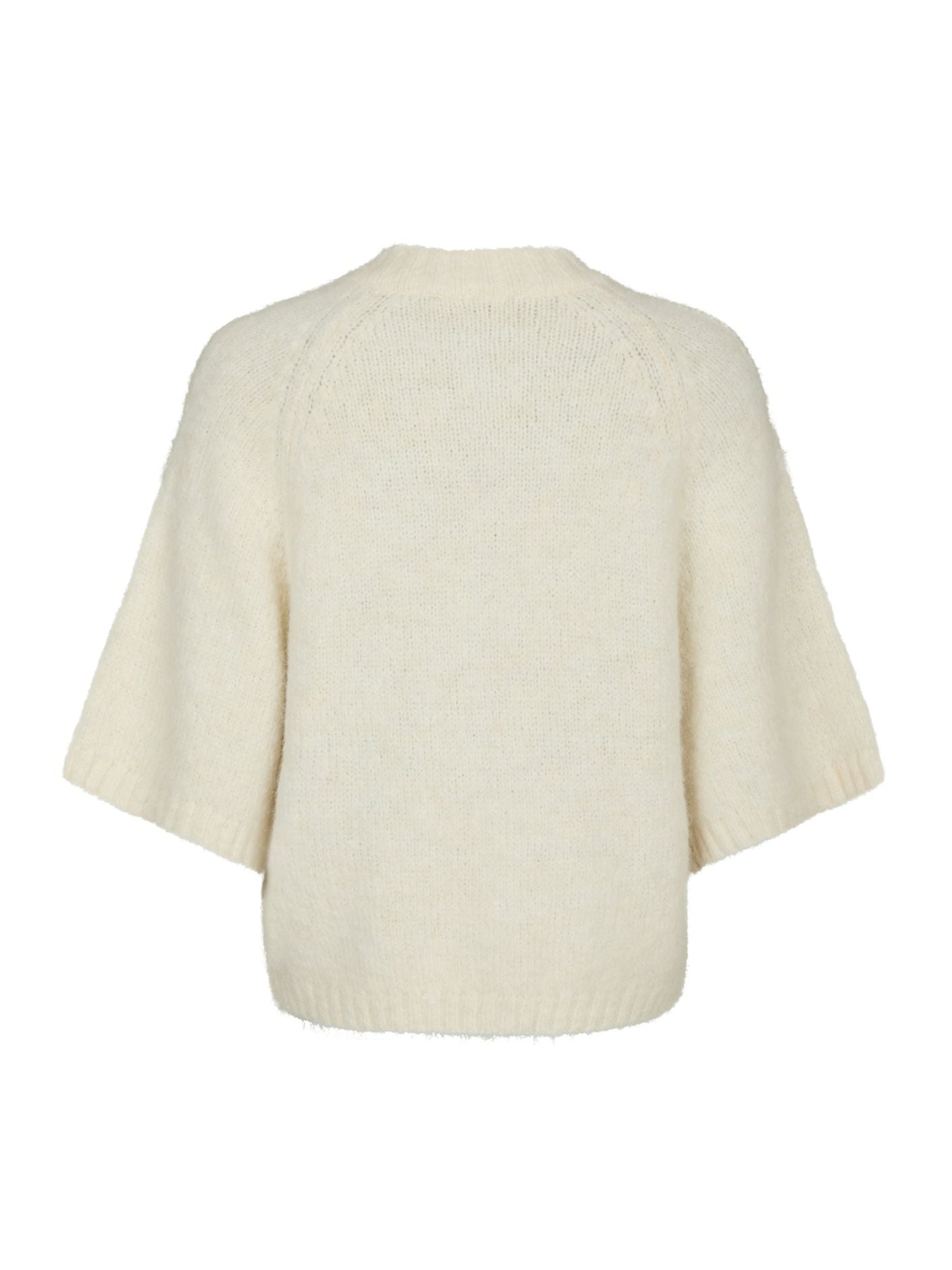 Benuta Fluffy Knit Cardigan Off White Neo Noir
