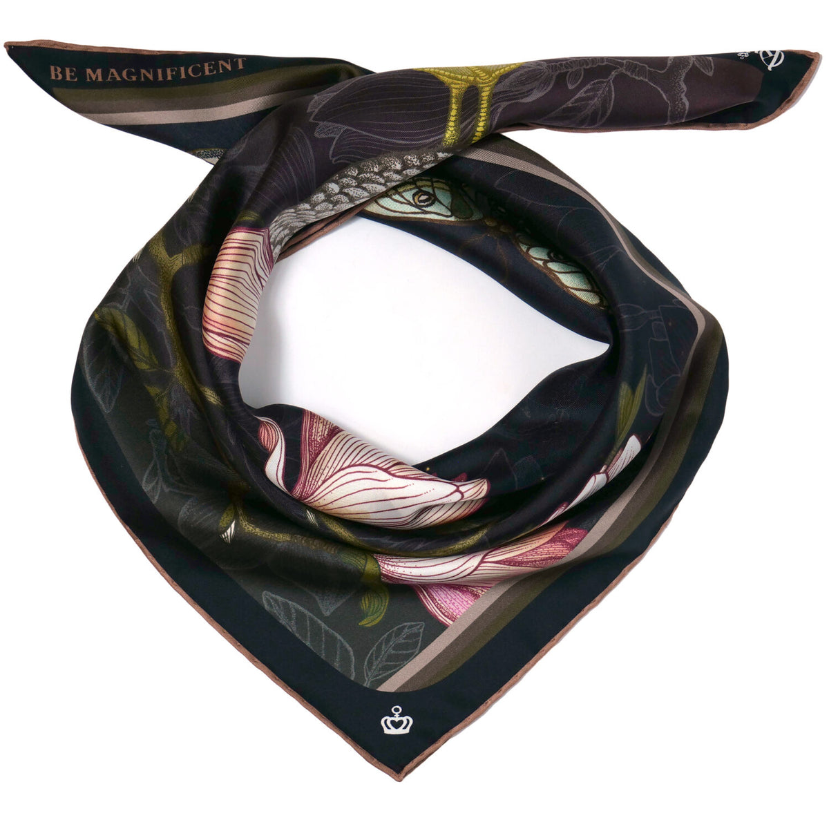 Silk Scarf Sweetly Small Be Magnificent Kueen