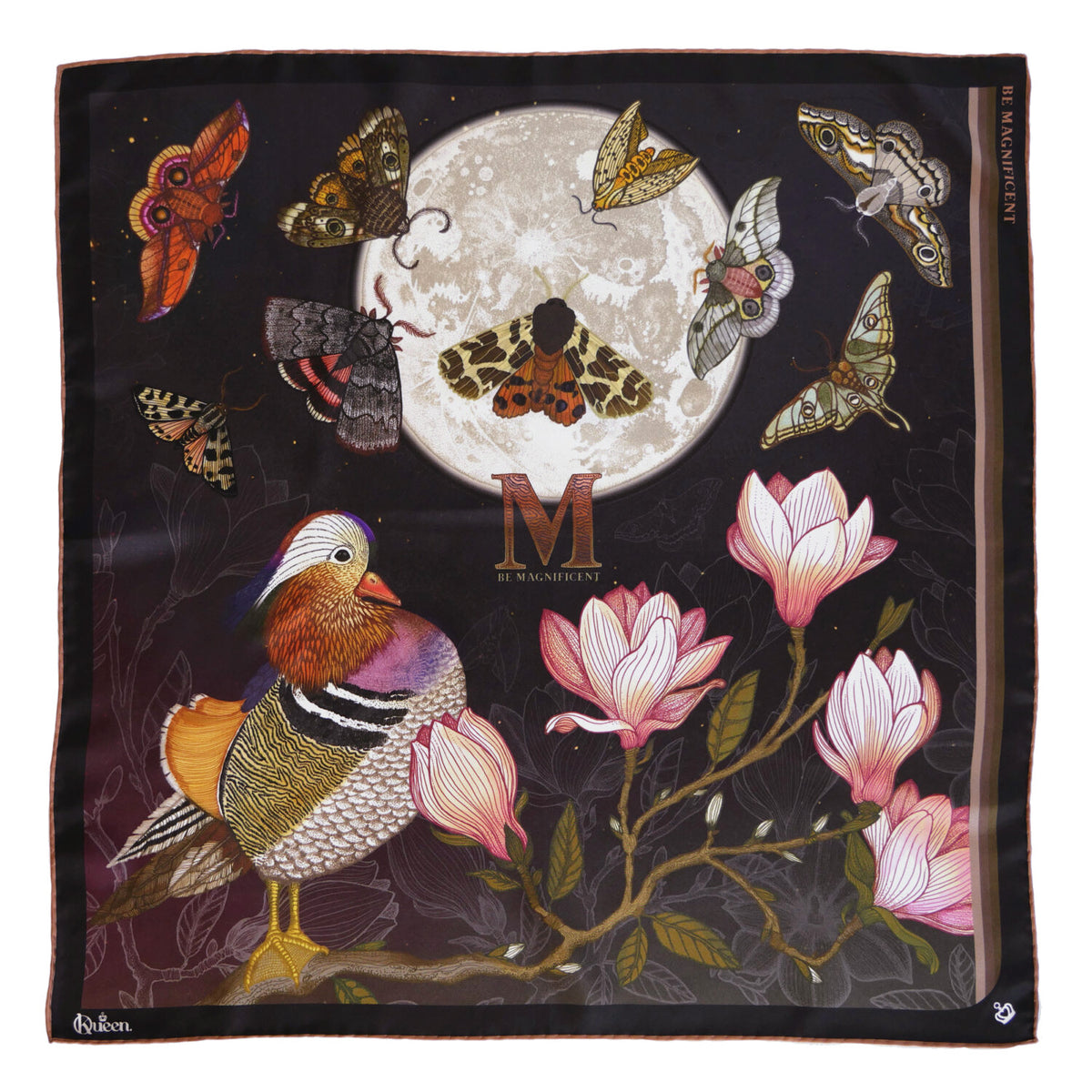 Silk Scarf Sweetly Small Be Magnificent Kueen
