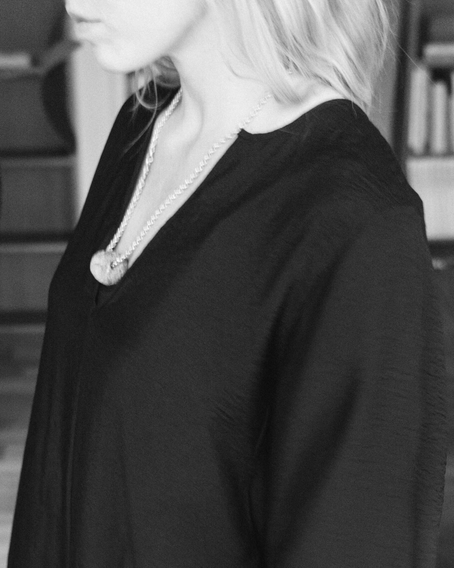 Horizon Crinkel Dress Black A Part of the Art