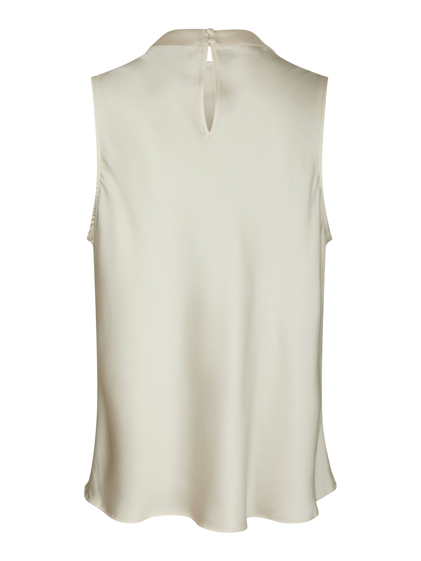 Isola Drapy Satin Top Creme Neo Noir