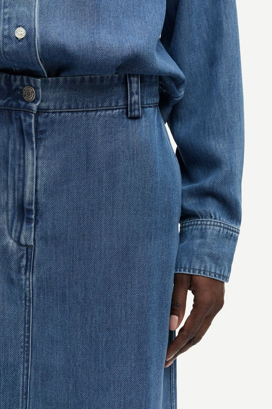 Satove Skirt 15645 Medium Denim Blue Samsoe Samsoe