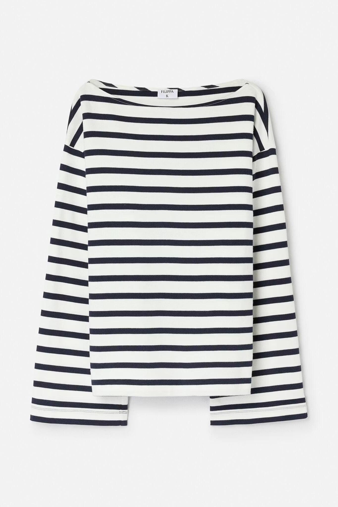 Cotton Mariner Top White/Navy Filippa K