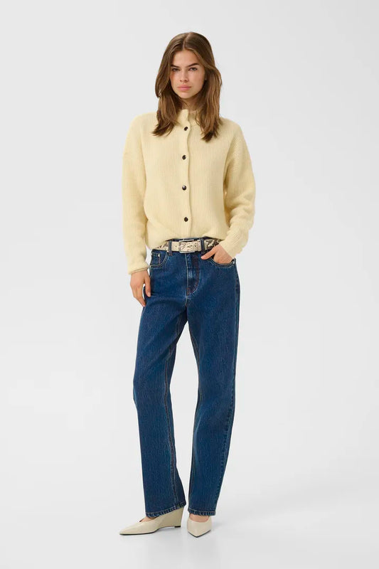 AlphaGZ Short Cardigan Frozen Dew Mél Gestuz