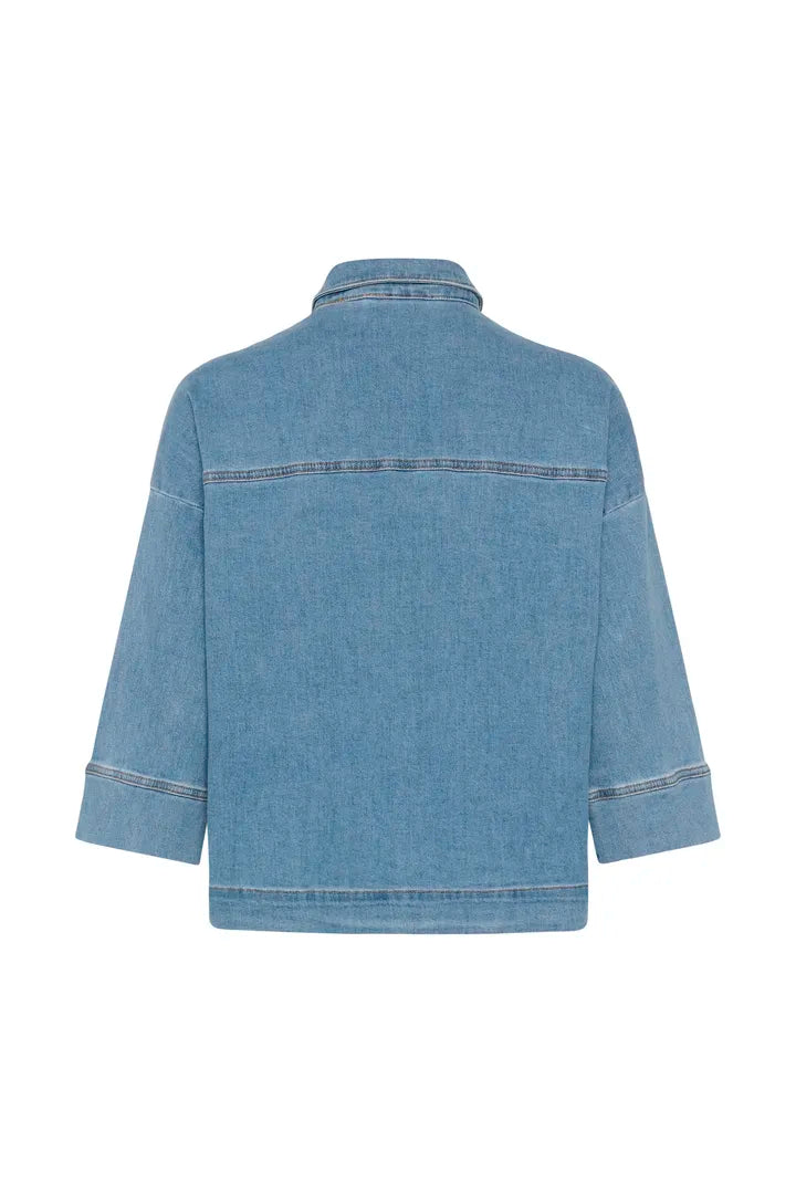 LaraMW Short Shirt 115 Medium Blue My Essential Wardrobe