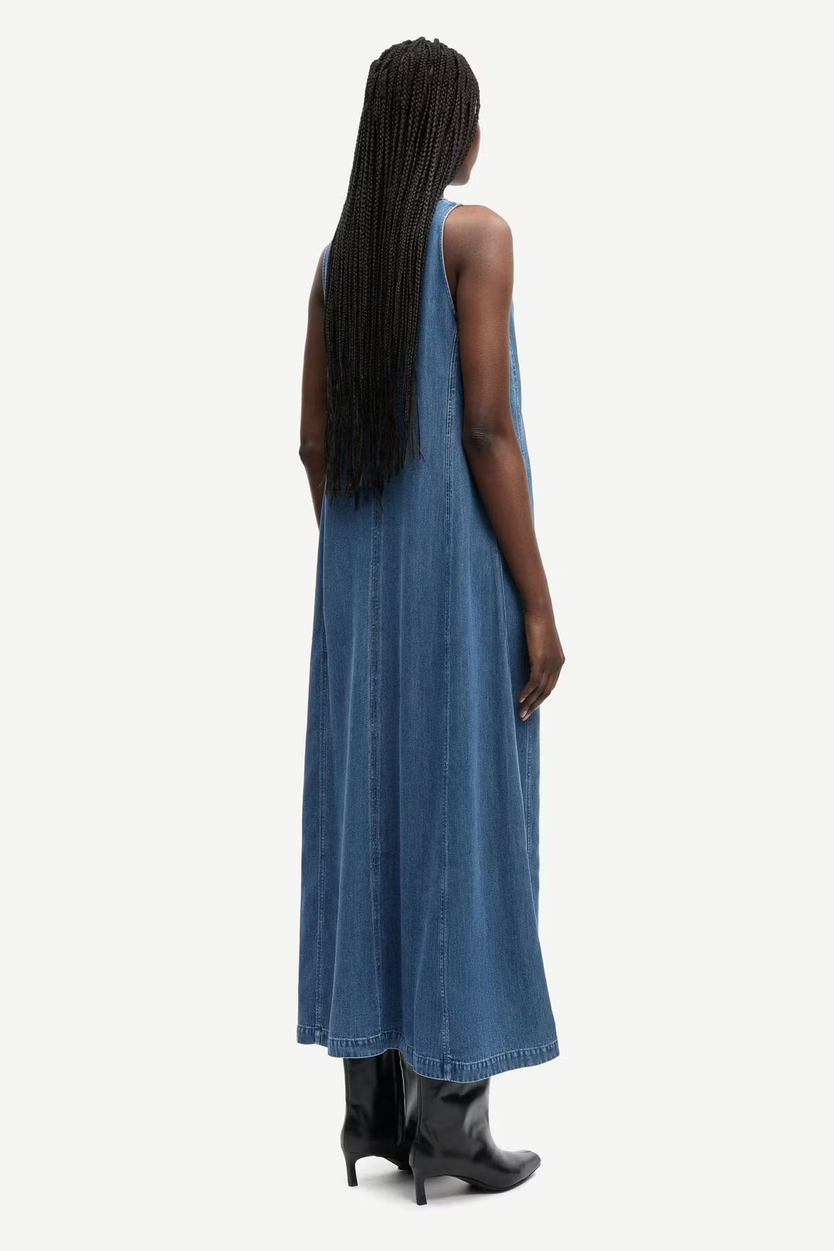 Saskylar Dress 15645 Medium Denim Blue Samsoe Samsoe