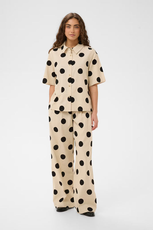 CUtika Pants Whitecap/Black Dot Culture