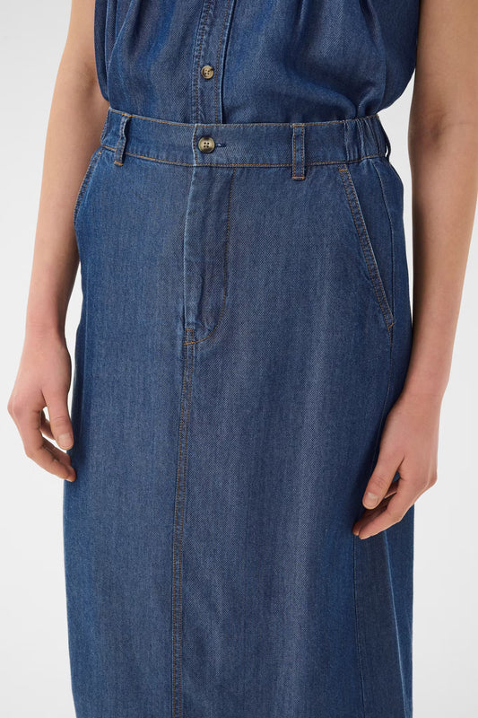 EloiseIW Skirt Dark Blue Denim InWear