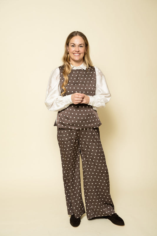 Nassa Big Dot Top Dark Brown Neo Noir