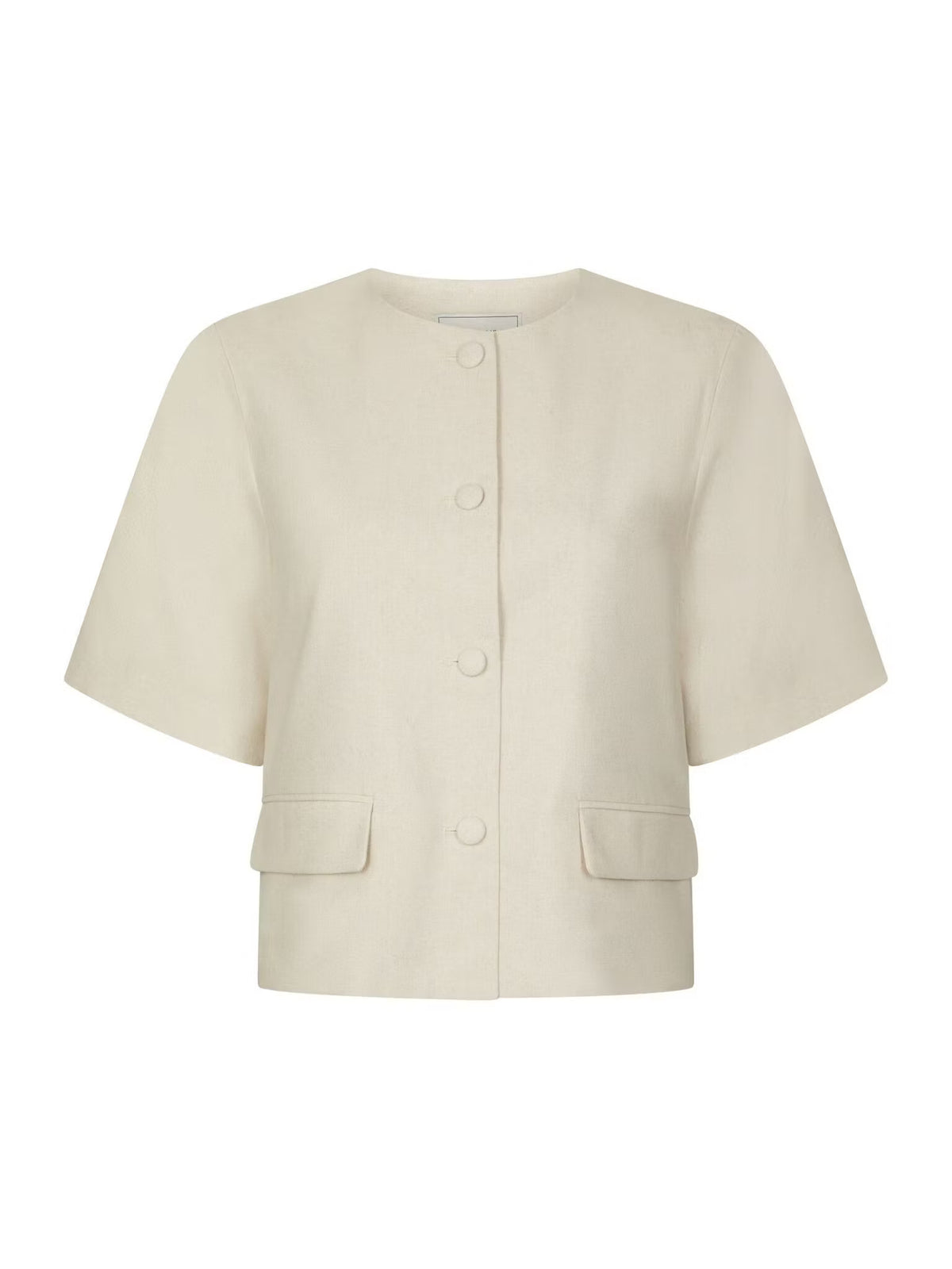 Rory Linen Blouse Creme Neo Noir