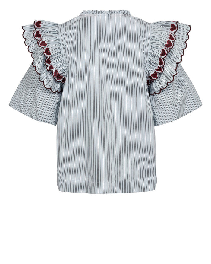 Ditty Blouse Floaty Blue Nümph