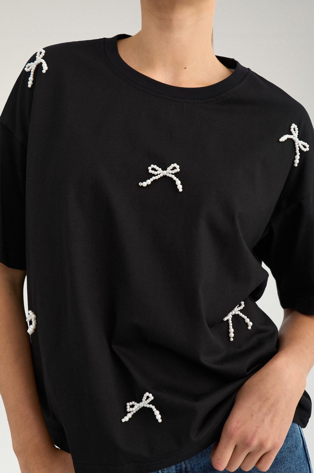 Betunia SS T-shirt Caviar Nümph