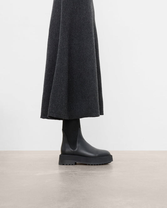 Aurora Black Leather Flattered