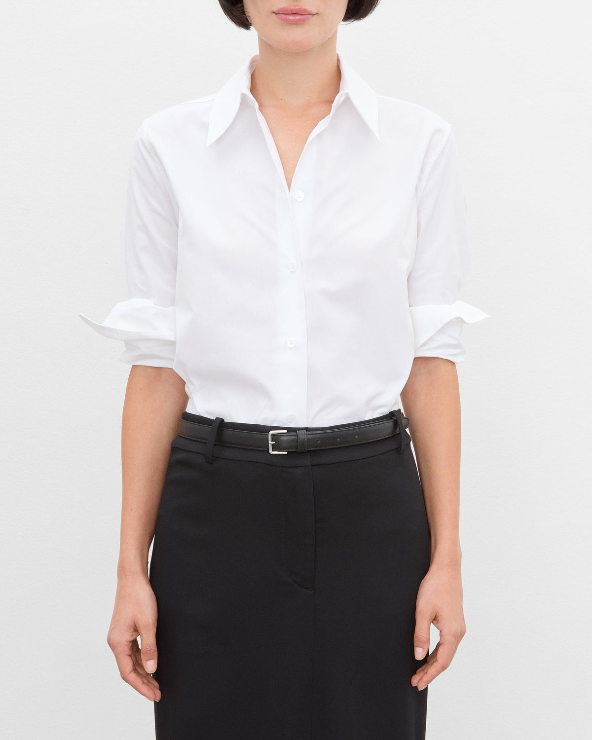 Babette Leather Black Flattered