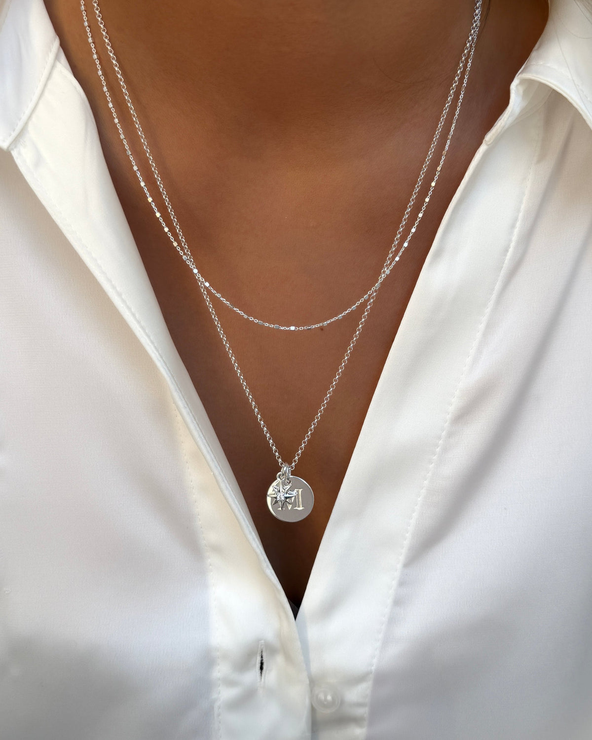 Sheer Station Necklace Silver Syster P