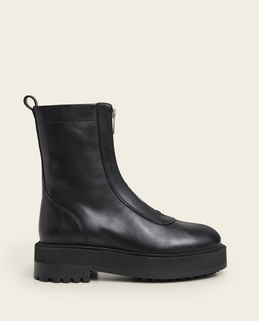 Alma Black Leather Flattered
