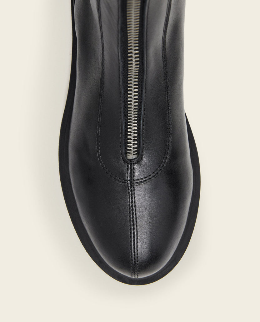 Alma Black Leather Flattered