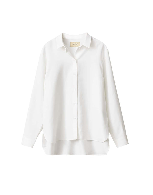 Daily Shirt Soft Modal White A Part of the Art