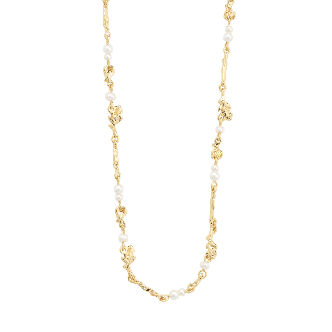 Focus Recycled Necklace Gold Pilgrim