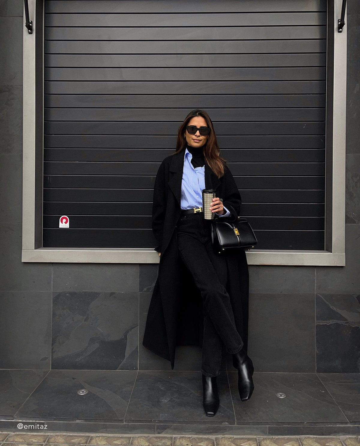 Rami Black Leather Flattered