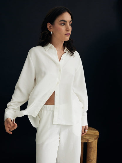 Daily Shirt Soft Modal White A Part of the Art