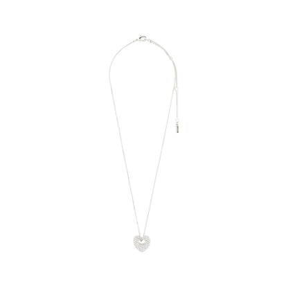 Dune Heart Necklace Silver Pilgrim